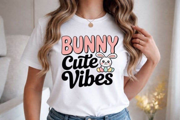 Adorable Easter Graphics: The Cute Bunny Vibes Design