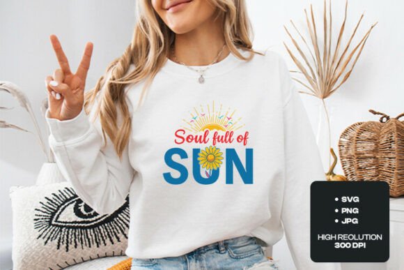 Brighten Your Projects: The Soul Full of Sun Summer SVG Design