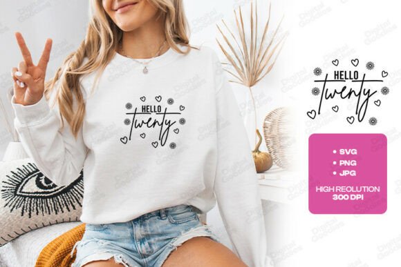 Celebrate Style: The Hello Twenty Birthday Typography Design