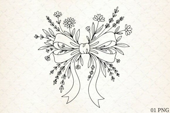 Embrace Soft Romance: The Coquette Flowers Sublimation Design