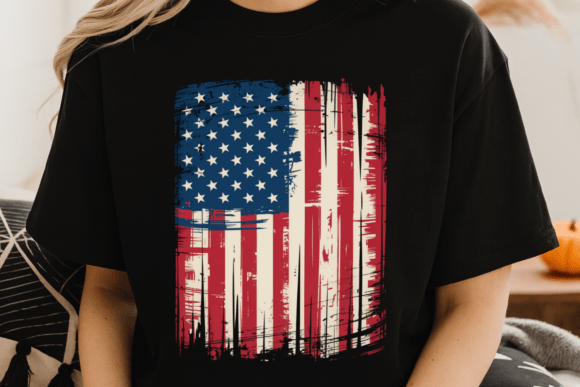 Make a Bold Statement with a Distressed American Flag Graphic