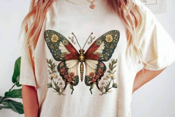 Ornate Floral Butterfly Design Png: A Versatile Creative Asset