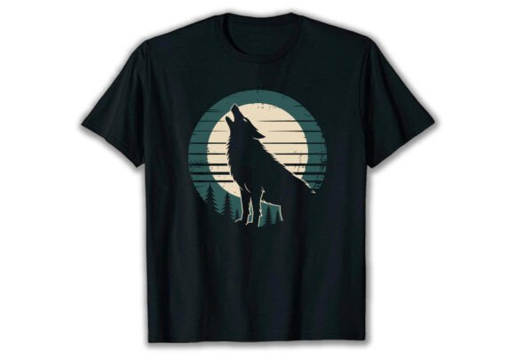 Unleash Your Brand's Spirit with Vintage Wolves T Shirt Design
